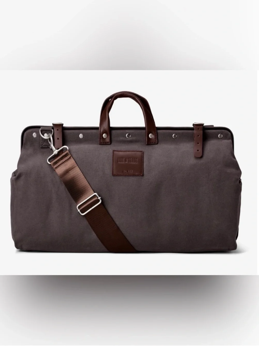 Line of Trade Leather-Trim Canvas Weekender Bag